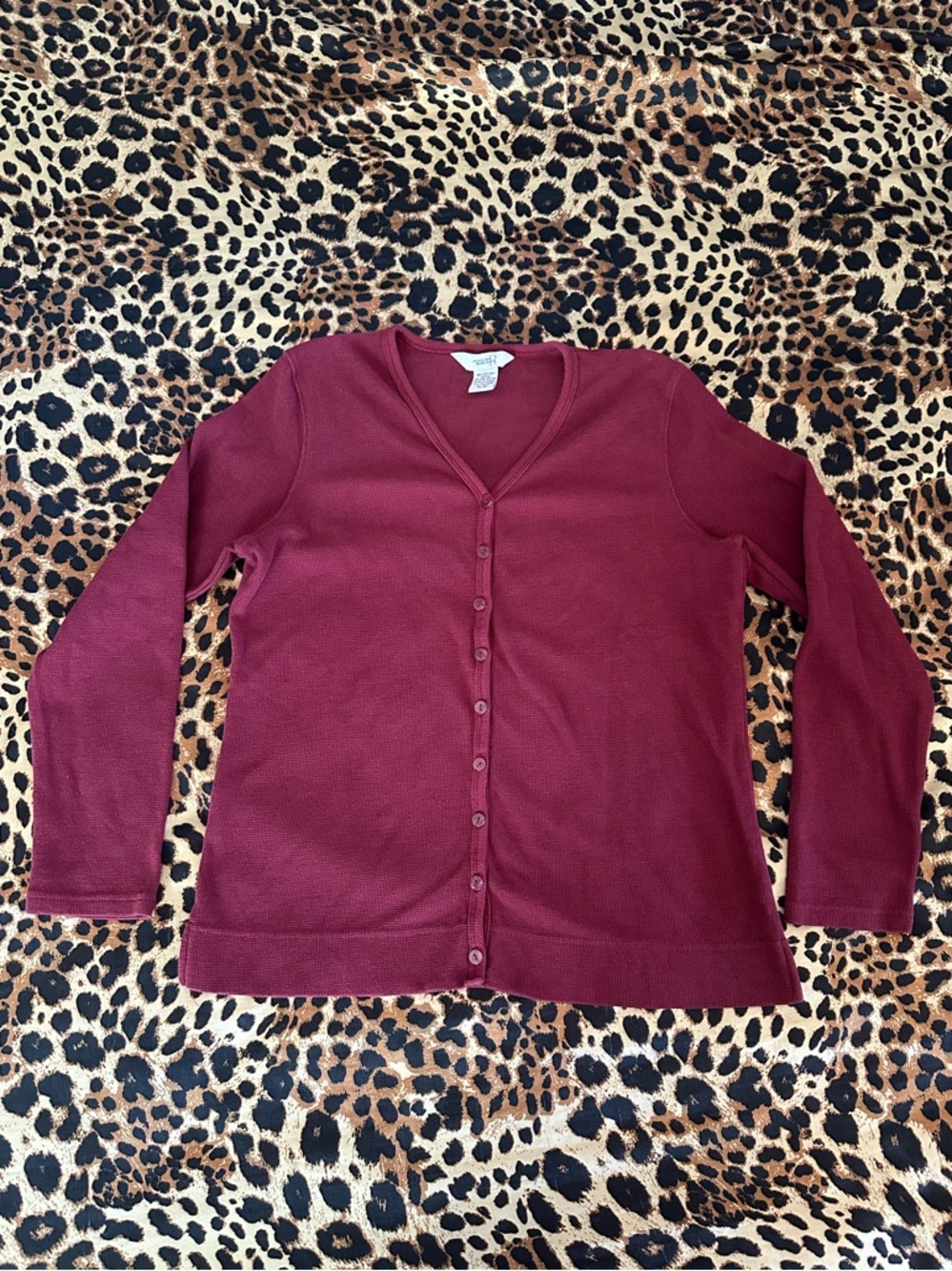 Northern Reflections Long-Sleeve Top - Burgundy